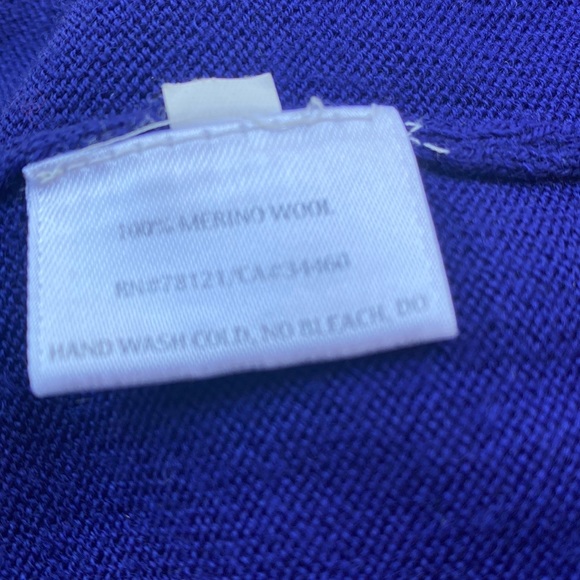 Eileen Fisher from Neiman’s gorgeous blue merino wool blend oversized sweater. - Picture 9 of 12